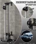 Heavy Duty Wall Mount Cable Crossover Machine Dual Pulley Home Gym System dimensions 83" x 23.5" x 26.7" with steel frame.