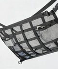 Overhead Car Cargo Net With 3 Pockets For Extra Roof Storage On Road Trips And Camping Durable Mesh Organizer Fits SUV Truck Or Vans Adjustable Straps And D Buckles Keep Gear From Slipping