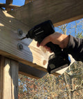 18V Cordless Impact Driver With 1522 Inch Pounds Of Torque 3100 RPM And 3400 IPM Ultra Lightweight At 2.9 Lbs in use on wood