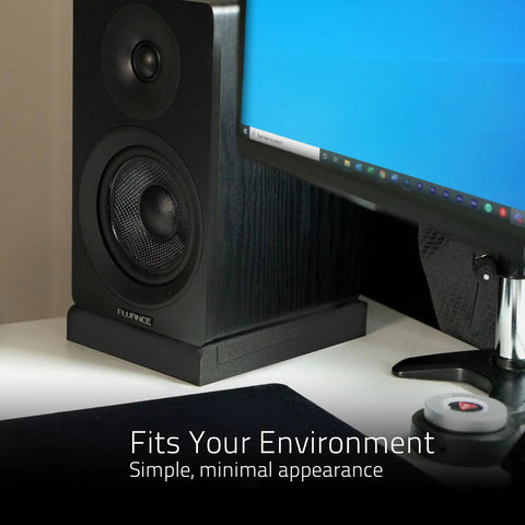 Bookshelf speaker on High Density Acoustic Foam Isolation Pads For Bookshelf Speakers And Studio Monitors Pair 8.5 By 6.35 Inches