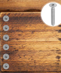 Heavy Duty Stainless Steel Flat Head Socket Screws 5/16-18 Full Thread Cap Screws for Furniture and Racks on wood surface