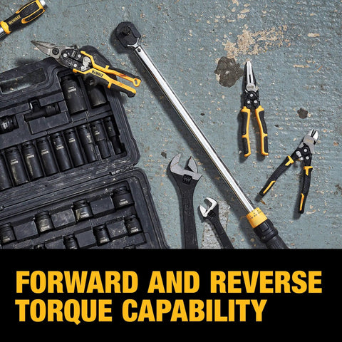 Torque Wrench And Socket Set For Auto Projects 50 To 250 Ft Lb Range Locking Trigger Comfortable Bi Material Grip Direct Torque Technology On Sockets 12 Piece Kit With Durable Storage Case, open case with sockets