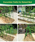 Heavy Duty 51 By 53 Inch A Frame Garden Trellis For Raised Beds With Rust Proof Metal Frame Netting And Clips Keeps Tomatoes Peas Beans Zucchini And Vines Climbing High For A Big Harvest