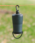 Camp Carabiner For Hanging Towels, Lights, Packs And Small Gear On 550 Paracord With 1/4-20 Attachment Point, 360 Degree Swivel