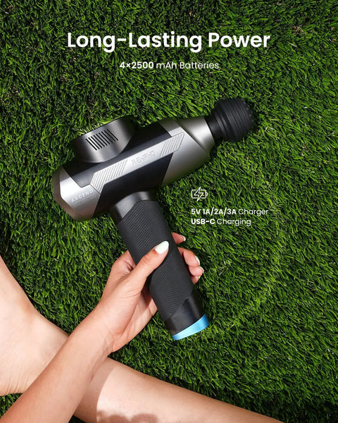 Professional Deep Tissue Percussion Massage Gun With Adjustable Amplitude From Six To Twelve Millimeters Five Speeds