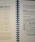 Inside page of 'Level Pull in Lean Manufacturing' book showing a box score table and facility layout diagram with text.