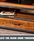 Top Shelf Water Based Wood Stain In Soft White For Indoor Timber Doors And Skirting Boards Non Toxic Quick Dry Finish Easy Wipe On Looks Fantastic Every Time applied to wooden drawer with metal handle.