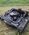 Remote Controlled Lawn Mower For Slopes And Rough Terrain, Heavy Duty Tracked Grass Cutter for farms and yards on grass field