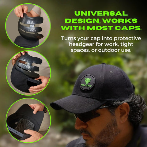 Two Pack Bump Cap Insert For Baseball Caps Ventilated Safety Helmet Shell Protective Headgear For Work Security And Outdoor Use