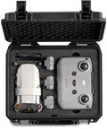 Waterproof Drone Hard Case For Mini 4K, Mini 2 SE And Mini 2 Fly More with foam interior storing drone and remote.