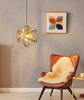 Plug In Pendant Light In Gold Industrial Style Metal Globe With 15 Ft Cord On Off Switch Vintage Vibe Ceiling Fixture