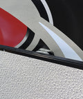 Close-up of Magnetic RV Door Holder Set White Five Pairs for secure trailer door showcasing mounting hardware.