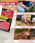 Instructions for using Gopher Gasser Kit With Six Gas Pellets For Gophers Moles And Ground Squirrels Outdoor Burrowing Rodent Pest Control