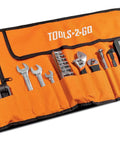 83 Piece Tool Set With Roll Up Pouch Includes Wrenches Pliers Work Light Sockets And Bits For Motorcycle Car Truck ATV Beefy Build