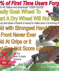 Hand Held Ceramic Tile Cutter With Replaceable Carbide Wheel For Curves And Straight Lines Cuts Around Toilets And Fixtures Oil Lubricated Wheel Includes Step By Step Instructions And Online Videos Made In UK with usage instructions in text format.