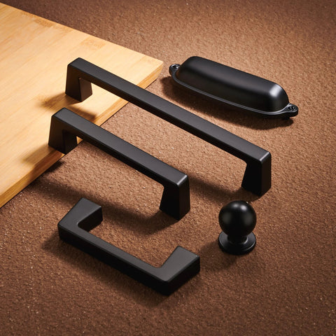 Two Pack 12 Inch Center To Center Kitchen Cabinet Handles Matte Black Arch Bow Pulls For Cabinets Drawers Dresser Bathroom Cupboard