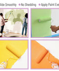 Using Five Pack Half Inch Nap Nine Inch Paint Roller Covers For All Paints And Stains Pro Grade High Density Microfiber