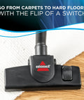 Power Clean Wet Dry Garage Vacuum Cleaner with 11 Amp Motor and 6 Gallon Capacity on hard floor and rug with all floor tool