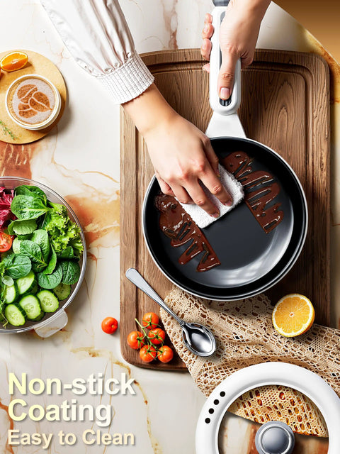 Cleaning Electric Hot Pot With Steamer 2L Nonstick Saute Pan 5 In 1 Fast Easy Multifunctional Cooker For Steak Fried Rice Oatmeal And Soup