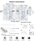 Peel And Stick Wood Shiplap Wallpaper In Light Grey White And Blue Distressed Planks pattern and installation guide