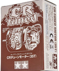 Packaging of Cr-Tuned 35T Crawler Motor For CR-01 RC Crawlers showing detailed diagram and brand logos.