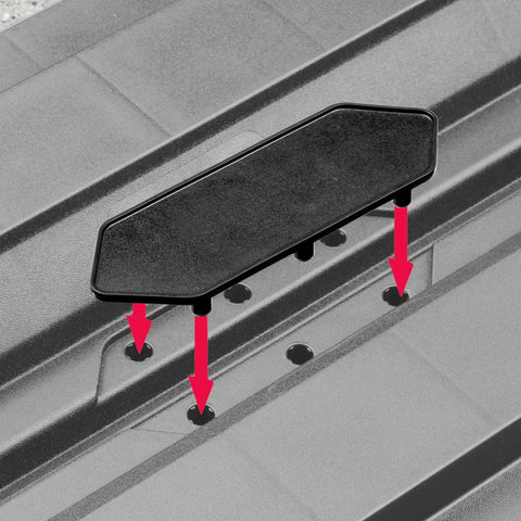 Focus on assembly component of Four Tier Vertical Tote Storage Rack For Garage Organization Holds Four 27 Gallon Bins Heavy Duty