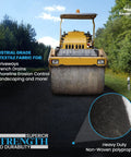 Heavy Duty 4 Ounce Non Woven Geotextile Fabric For Landscaping Drainage French Drains Underlayment Erosion Control And Construction Projects Easy To Cut Quick Install Durable Material 3x50 Pack used under road roller
