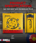 Yellow Jacket Kinetic One Point Zero 65 Pound Portable Field Point Archery Target Bag With Two Sides Ten Bullseyes And Weather Resistant Durable Handles For Outdoor Practice And Training dimensions and design