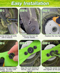 Step-by-step guide for installing Lawn Mower Blade Replacement Kit For 21 Inch Dual Blade Mowers With Fan Bolts Nuts And Washers