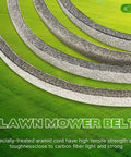 Five Eighth Inch By One Hundred Twenty Seven Inch Mower Covered Deck Belt For 52 Inch Decks Fits Husqvarna And Scag Tractors