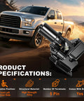 Driver Side Power Running Board Motor And Bracket Assembly Fits Ford F150 2015 To 2020 Replaces FL3Z16A507A Whisper Quiet Smooth Op shown with truck background.