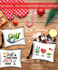 24 Pack Golf Pouch Bags Set In 12 Styles For Cosmetics, Toiletries, Phone, Headphones, And Keys, Wristlet Wallet Organizer