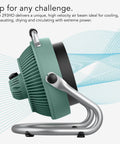 Side view of Beast 16 Inch Shop Fan With 3 Speeds, High Impact Casing, IP54 Motor, Pivoting Head, for garage and bedroom use