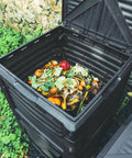 Big Ol 80 Gallon Garden Compost Bin Made From BPA Free Thick Plastic For Outdoor Use Easy Assembly Lightweight Design Maximizes Heat Retention And Moisture For Fast Soil Creation In Black.