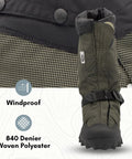 Expandable Insulated Overboots With Threaded Outsole For Everyday Footwear, 2XL, 15 Inch Height, weatherproof 840D nylon close-up