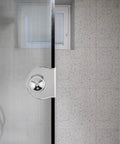 Glass Door Pull Handle Set For Glass Showcases Cabinets And Drawers No Drilling Clip On 5 To 8 Mm Glass with Double Screws installed