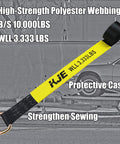 Four Pack Car Tie Down Straps For Trailers With Flat Hooks Two Inch By Ten Foot 10000 Lbs Break Strength polyester webbing
