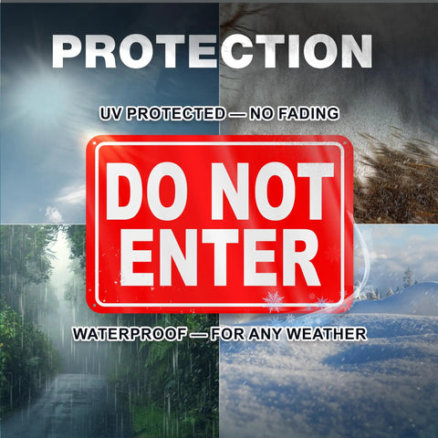 Dang Solid No Entry Warning Sign, 8X12 Inch Heavy Duty Reflective Aluminum Panel For Doors Gates Fences And Private Property, waterproof and UV protected.