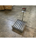 Heavy Duty Roller Top Bench Scale 18 X 18 Inches 500 Lb Capacity NTEP Legal For Trade digital platform with rollers