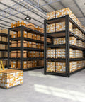 Heavy Duty Garage Shelving Unit 3500 Lbs Capacity, 60 Inch Wide 5 Tier Storage Rack For Tools, Gear, And Oversized Items, Ultra Sturdy Metal Shelves For Home, Garage, Or Workshop Organization in warehouse