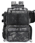 All In One Fishing Tackle Backpack With Rod Holders, Bottle Holder And Storage Bag, 42L Water Resistant Gear Pack front view