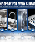 Stainless Steel Cleaner And Polish 10oz Cleans Polishes And Protects Kitchen Appliances Like Refrigerators Sinks Ovens And Grills