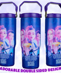 Demon Hunters 30 Ounce Tumbler With Straw And Handle For Girls Teens Insulated Stainless Steel Travel Mug Keeps Drinks Hot Or Cold