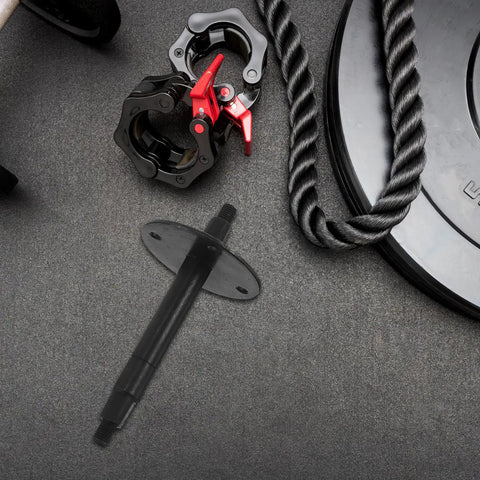 Exercise Bike Central Transmission Bearing Iron Core For Smooth Quiet Pedaling Noise Reduction And Stable Force Transfer For Home Workouts And Cycling Parts Repair Accessories, black metal clamp and shaft