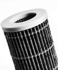 Close-up of a True HEPA Air Filter Replacement for Air Purifier showing pleated design, part of 3 Pack Replacement Filters for Clean Air in Your Personal Space Perfect for Back to School Office or Travel Compatible with Compact Purifiers