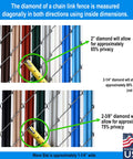 Wave Slat Privacy Slats For Chain Link Fences Single Wall Bottom Locking Design Fits 4 To 8 Foot High Fences 9 Color Options Including Black Beige Brown Gray Green Redwood Royal Blue Sky Blue White Easy Install