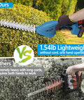 Cordless Hedge Trimmer With Battery And Charger 21V Two In One Grass Cutter And Shrub Trimmer Lightweight Handheld Grass Shears