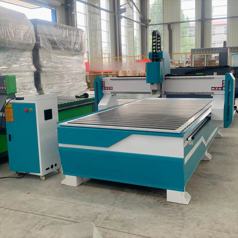 4x10 Foot CNC Wood Router Machine for 3D Engraving Cutting and Milling in a workshop