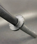 Close-up of 42 Inch Hard Foam Kendo Sword For Martial Arts Sparring And Training Lightweight Durable Practice Blade In Black