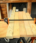 Heavy Duty Twist Lock Bar Clamps Set, 6 Inch And 12 Inch Precision Wood Clamps in use for woodworking with 3.3 Inch Throat.